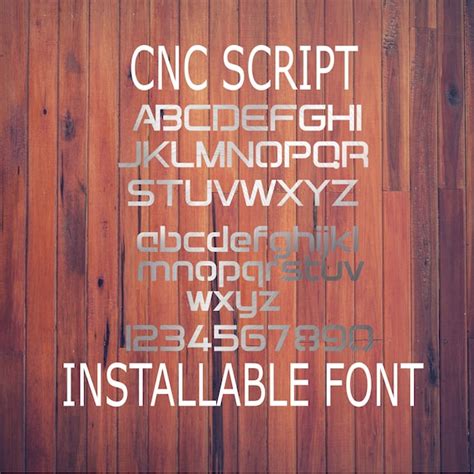 cnc fonts free